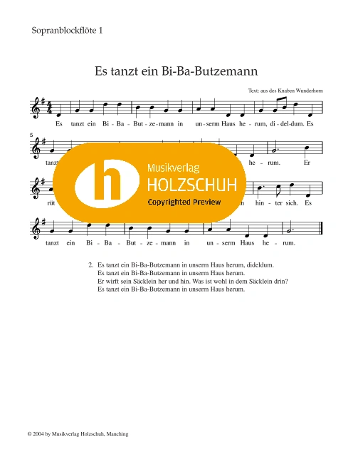 Es tanzt ein Bi-Ba-Butzemann